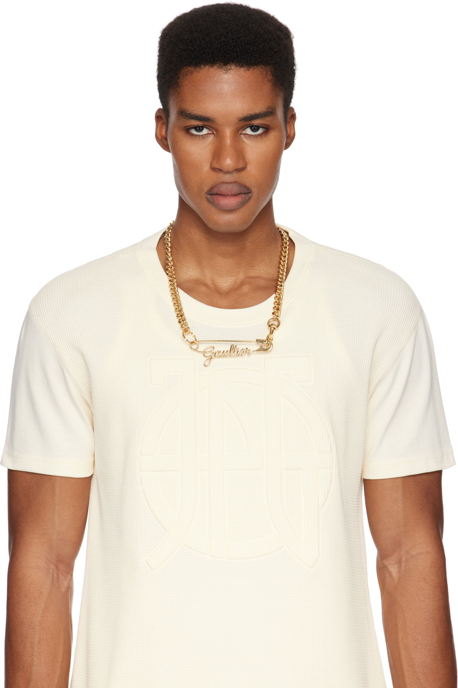 Náhrdelník Jean Paul Gaultier 'The Gaultier Safety Pin' Chain Necklace Metalická | 23/15-U-CO002-X006-92, 1