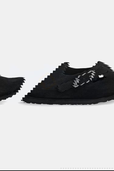 Tenisky a topánky Birkenstock 1774 London Art Deco LEVE Suede Buckle Shoe with Flat Heel Čierna | 1031960, 1