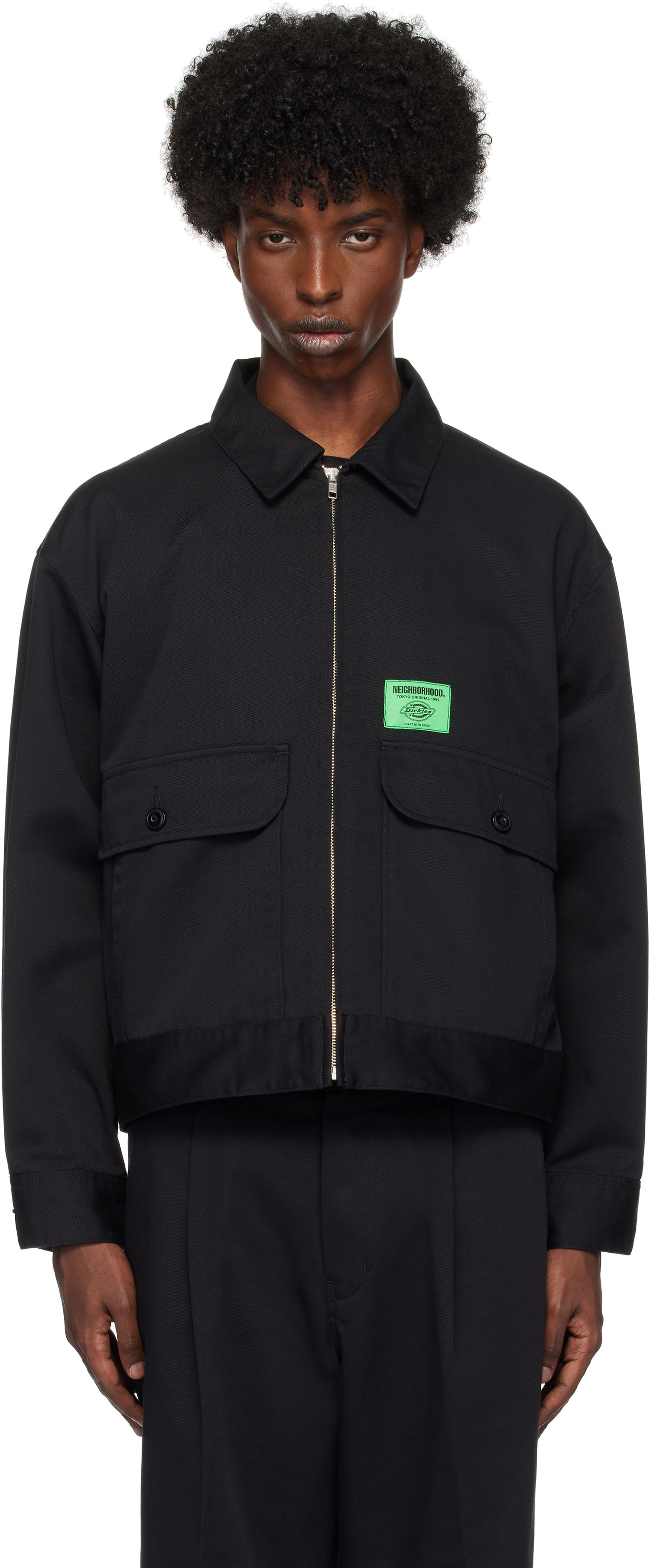 Bunda Neighborhood Edition Zip Work Jacket Čierna | 242VFDKN-JKM01, 0