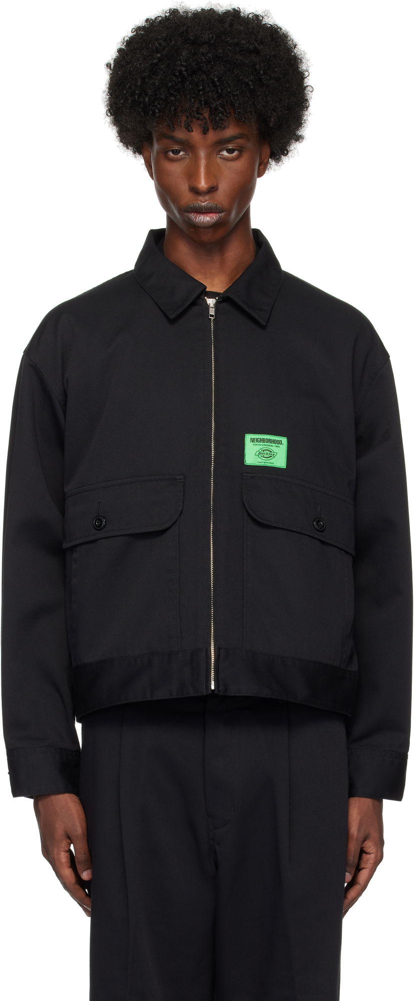 Bunda Neighborhood Edition Zip Work Jacket Čierna | 242VFDKN-JKM01