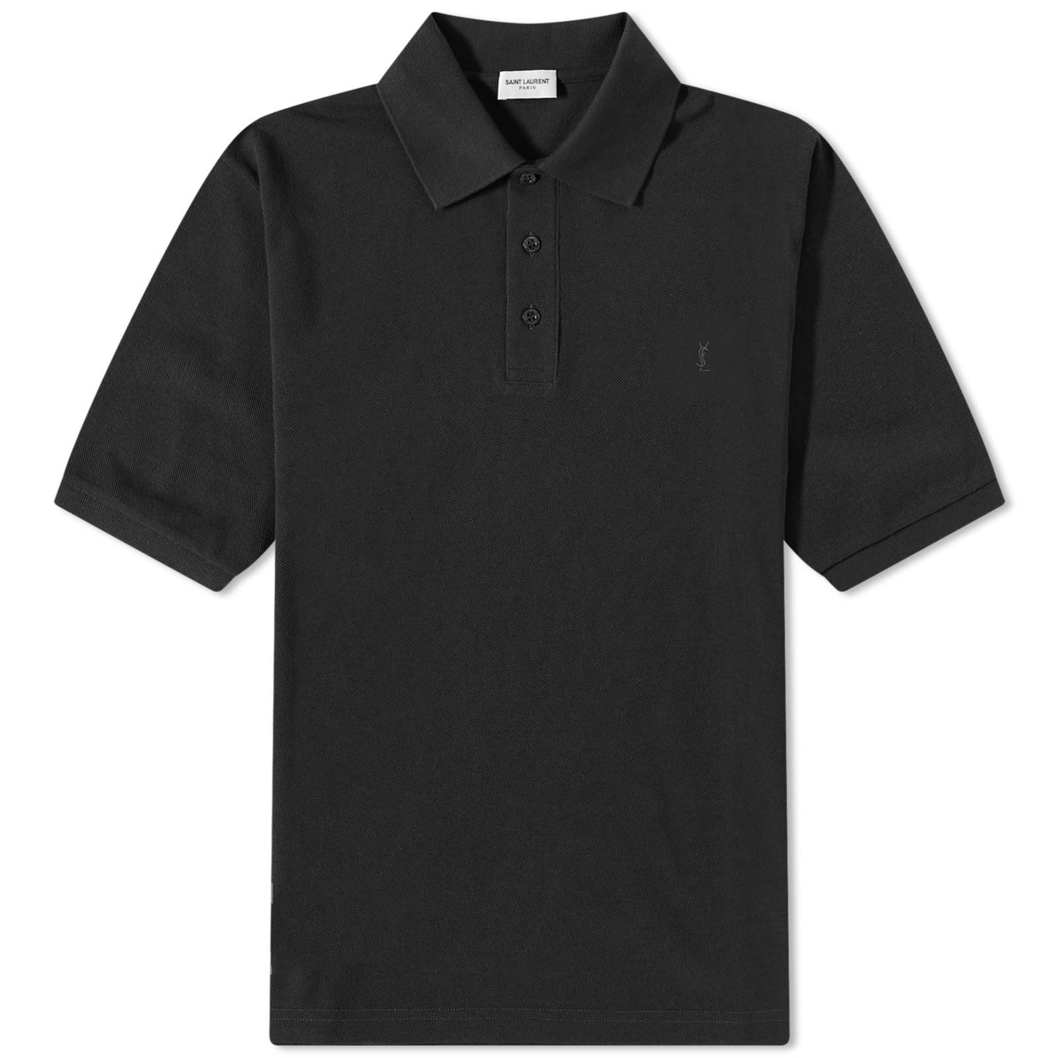 Polo tričko Saint Laurent YSL Polo T-shirt Čierna | 712300YB2OC-1000, 0