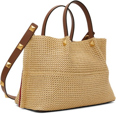 Tote bag Valentino Valentino Garavani Medium Straw Summer Tote Béžová | 6W2B0K39YCE, 2