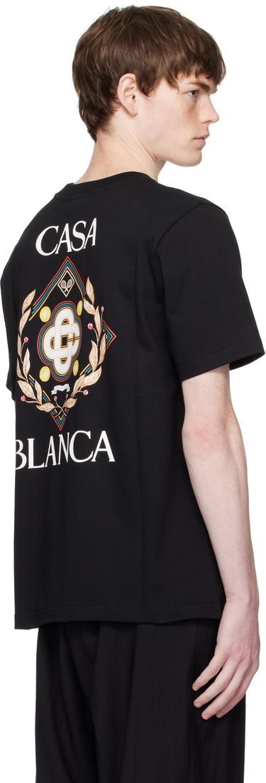 Tričko Casablanca Casablanca Tennis Club Icon T-Shirt Čierna | MPF25-JTS-001-12-EX, 2