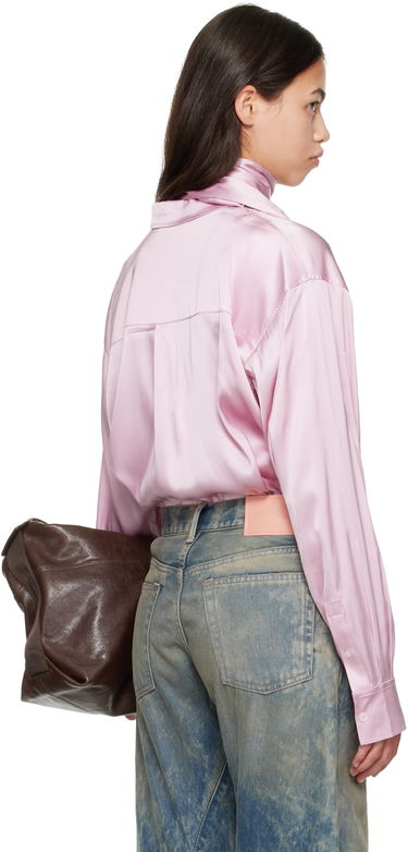 Košeľa Acne Studios Acne Studios Layered Satin Blouse Ružová | AC0772-, 2