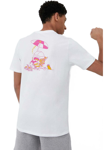 Tričko adidas Performance Lil Stripe Spring Break Graphic Short Sleeve Basketball Tee Biela | IC1868