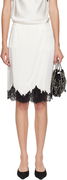 Stella McCartney Satin Midi Skirt with Lace