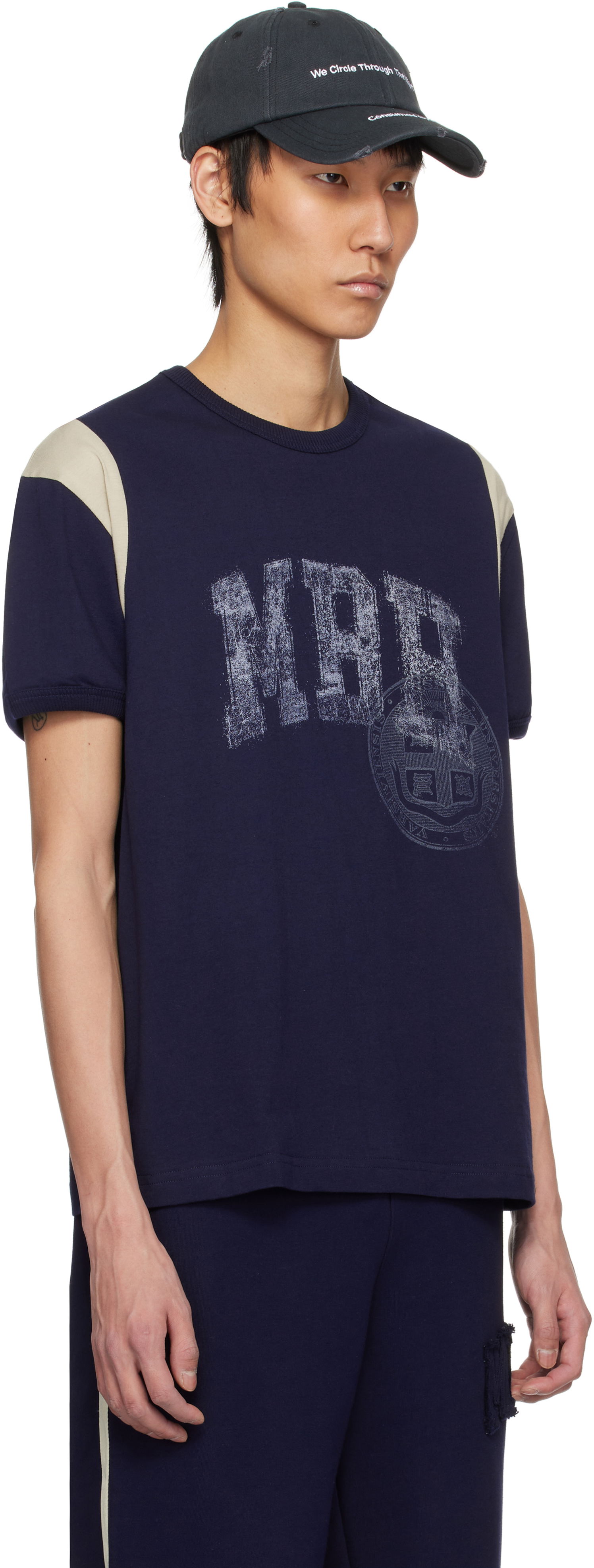 Tričko MISBHV MISBHV 'MBH' Teddy T-Shirt Navy | 250M105, 1