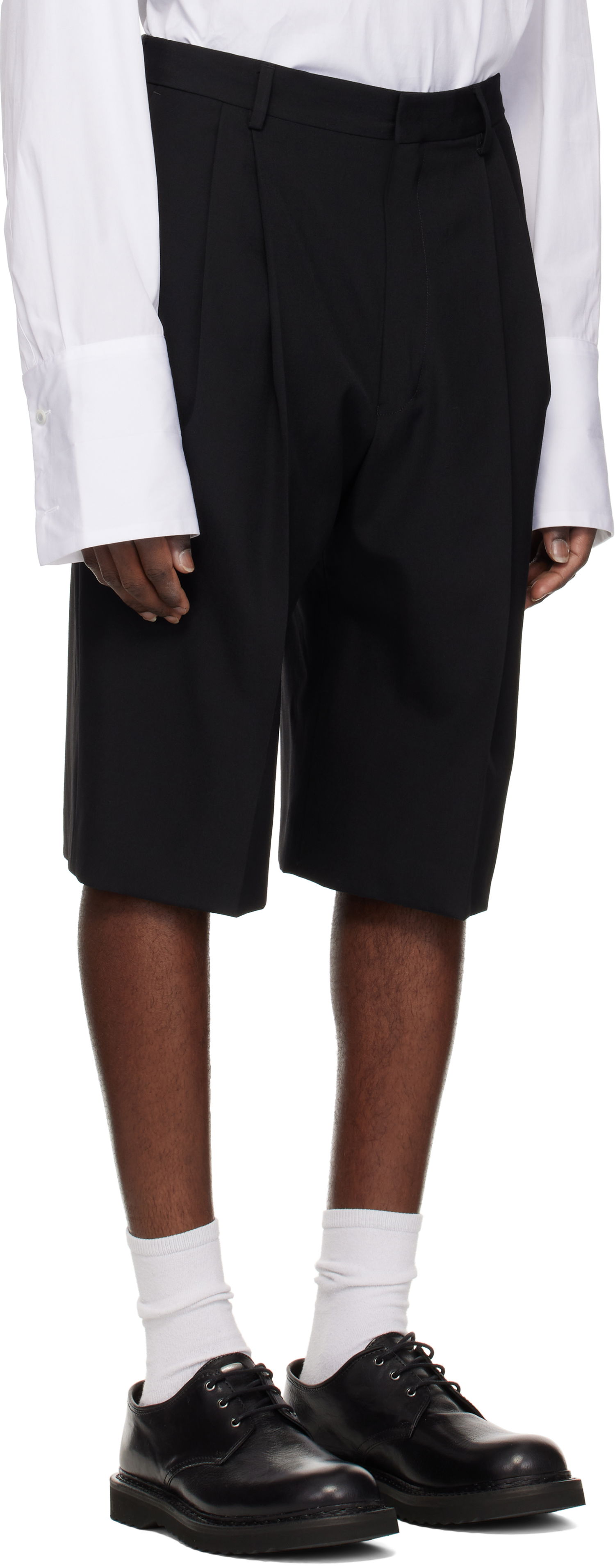 Šortky Dries Van Noten Dries Van Noten Tailored Wool Shorts Čierna | 251-020935-1063, 1
