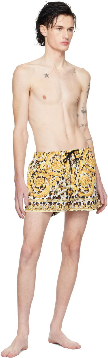 Plavky Versace Wild Barocco Swim Shorts Žltá | 1016217_1A12308, 3