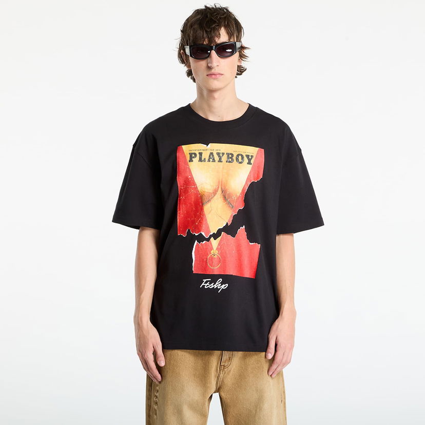 Tričko Footshop Playboy x FTSHP Cover Tee 1973/7 UNISEX Black Čierna | FTSHP_523