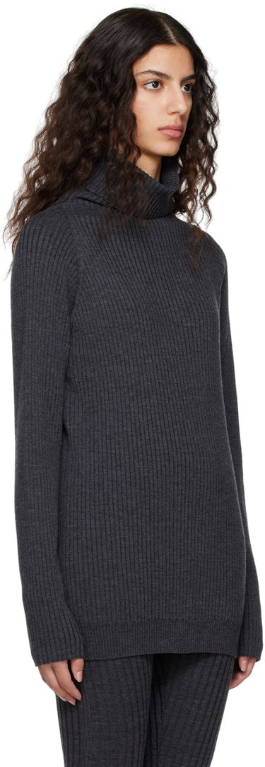 Sveter TOTEME TOTEME Pinched Seam Turtleneck Sweater Šedá | 231-5133-321, 1