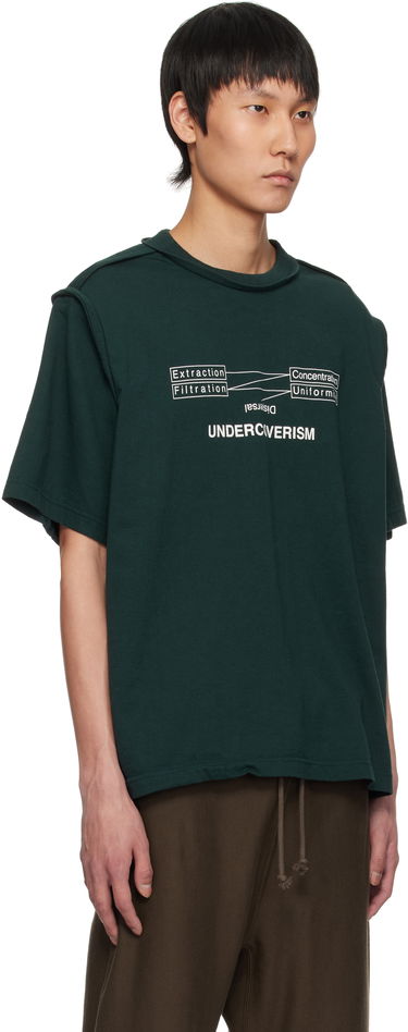 Tričko UNDERCOVER UNDERCOVER T-Shirt with Graphic Print Zelené | UP1E4808, 1