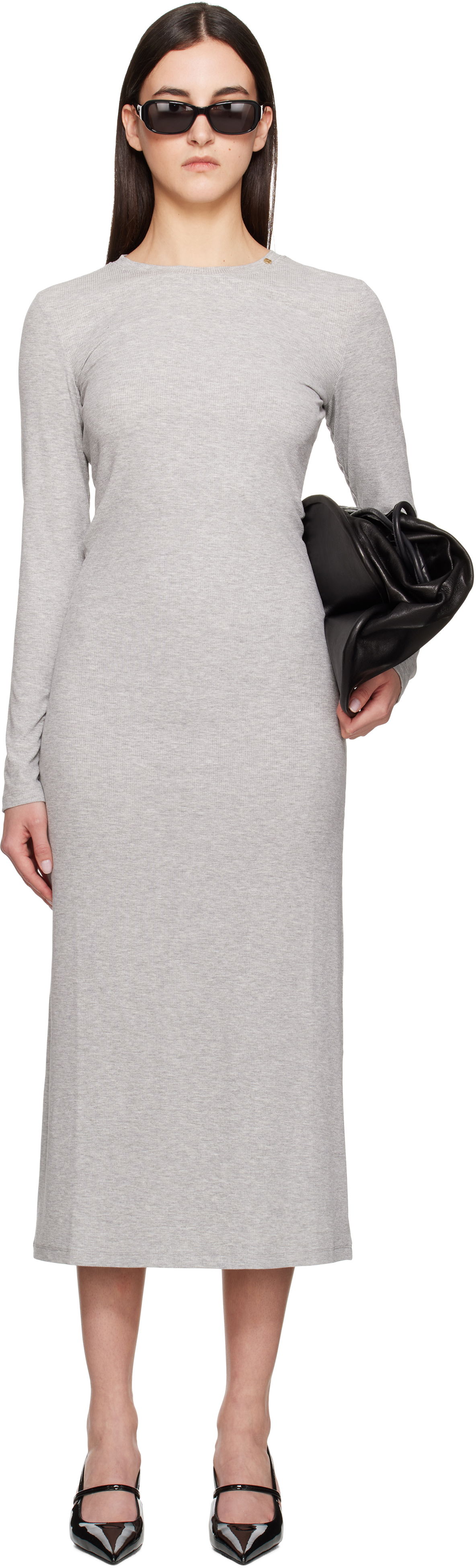 Šaty Anine Bing ANINE BING Jo Maxi Dress Šedá | A-02-10930-GRM5, 0