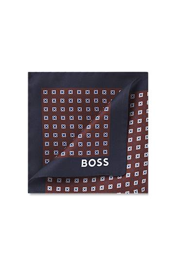Šál BOSS Silk pocket square with geometric digital print Rôznofarebný | 50551499