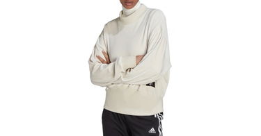 Mikina adidas Originals Sweatshirt Holidayz Cozy Velour Béžová | hj7370, 1