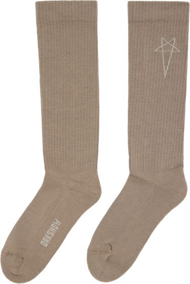 Ponožky Rick Owens DRKSHDW Concordians Pentagram Knee High Socks Čierna | DA02E7468 SOCKC, 2