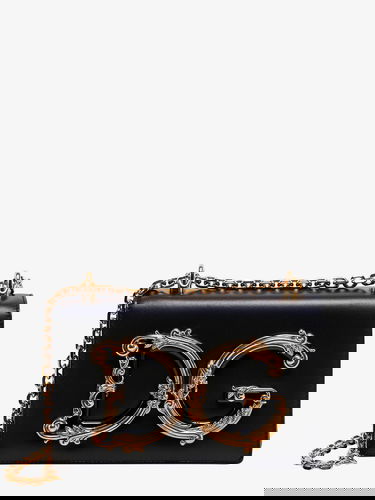 Taška cez rameno Dolce & Gabbana Dolce & Gabbana Devotion Shoulder Bag Čierna | BB6498AZ80180999, 0