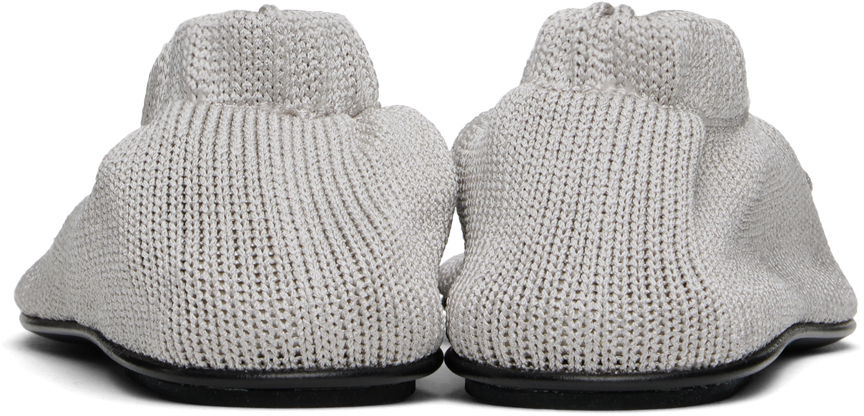 Tenisky a topánky TOTEME TOTEME 'The Knitted' Ballerina Flats Šedá | 242-WAS2358-YA0040, 1