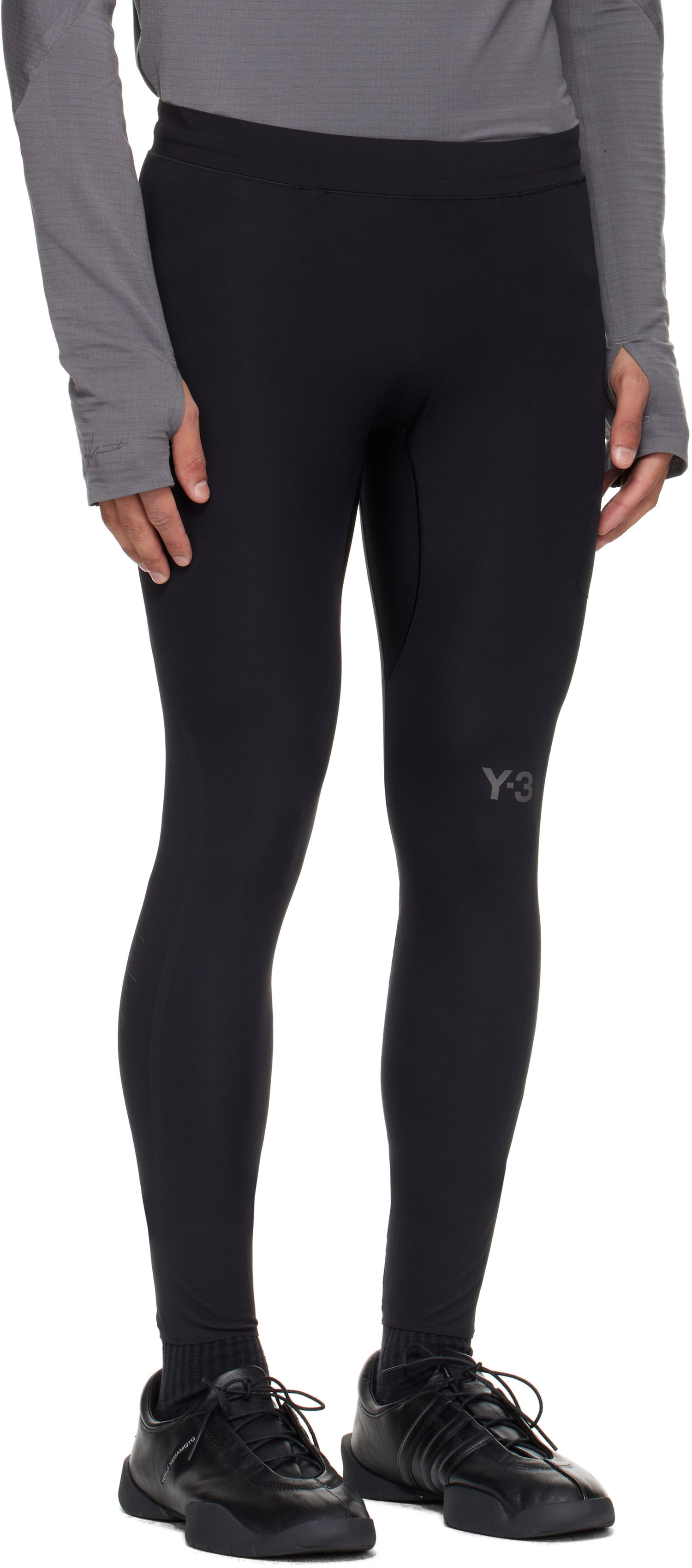 Legíny Y-3 Y-3 Running Leggings Čierna | JX4805, 1