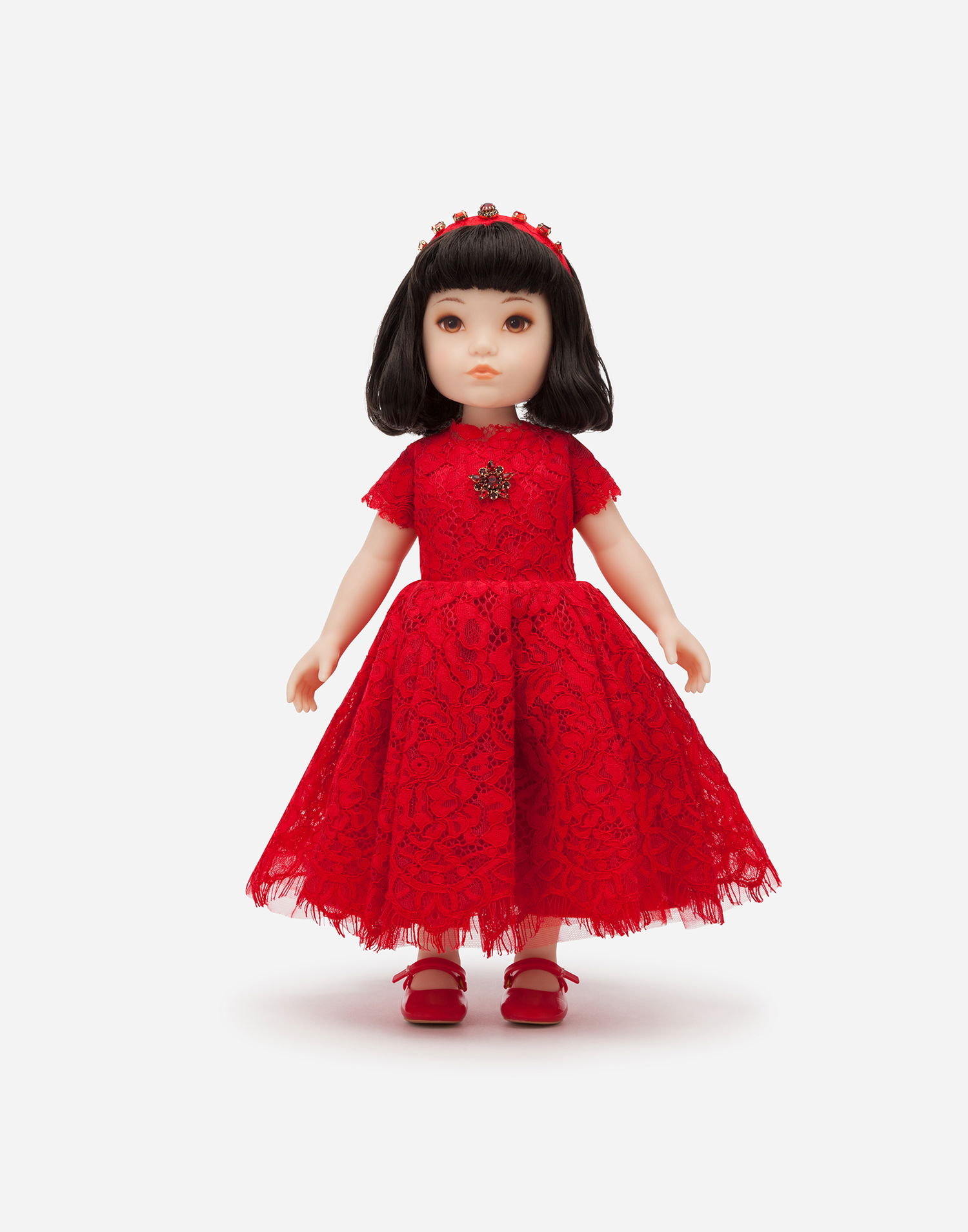 Flexstyle Dolce & Gabbana Lace Dress Doll Červená | LCJA18G7VAWS9000, 0