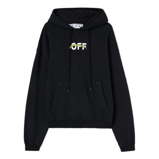 Mikina Off-White Off-White Hoodie with Logo Print Čierna | OMBB037F22FLE0081001, 0