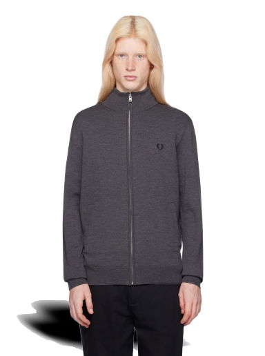 Sveter Fred Perry Classic Zip Through Cardigan Šedá | K4534-R85