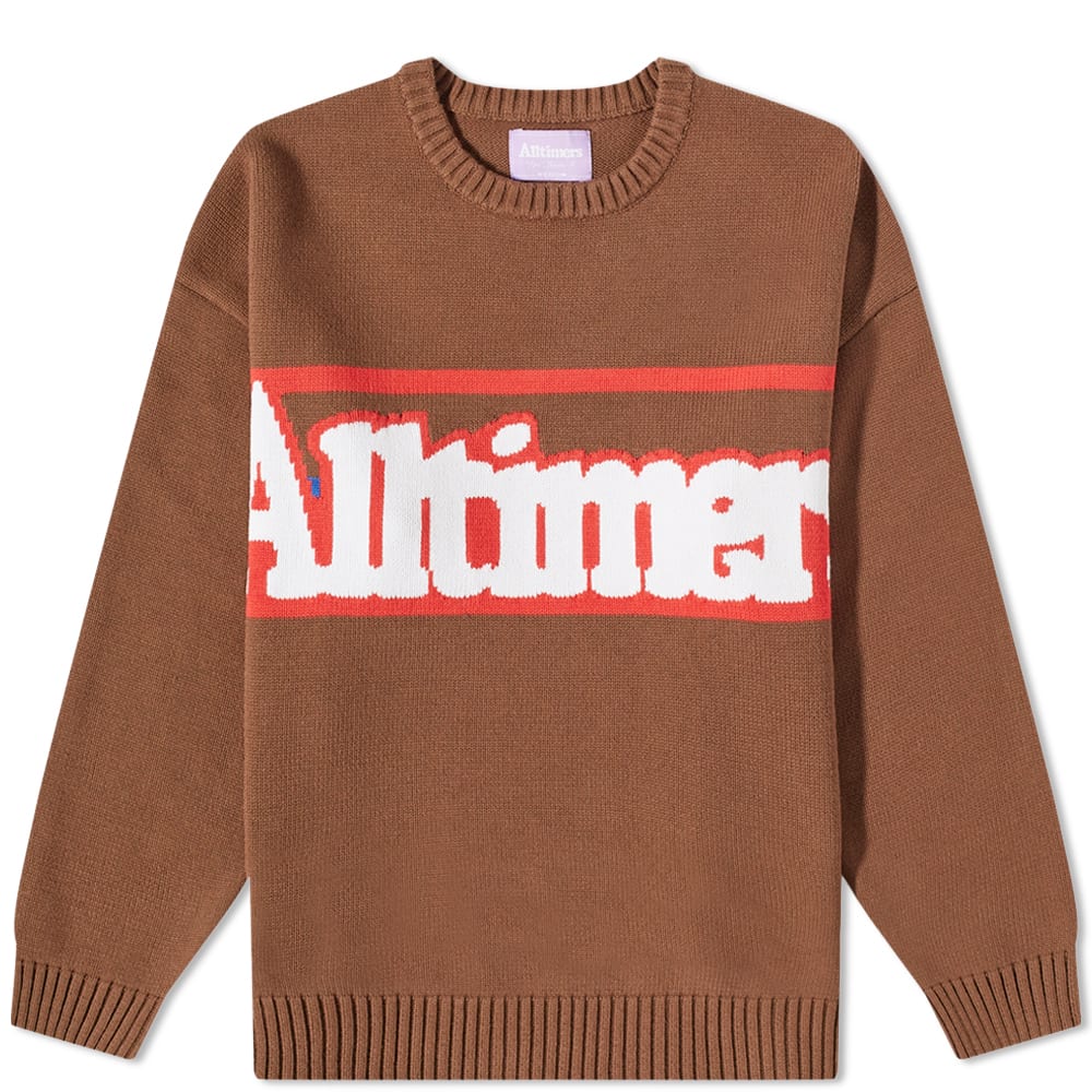 Sveter Alltimers Broadway Logo Crew Knit Hnedá | 22FA01AP0303-BRN, 0
