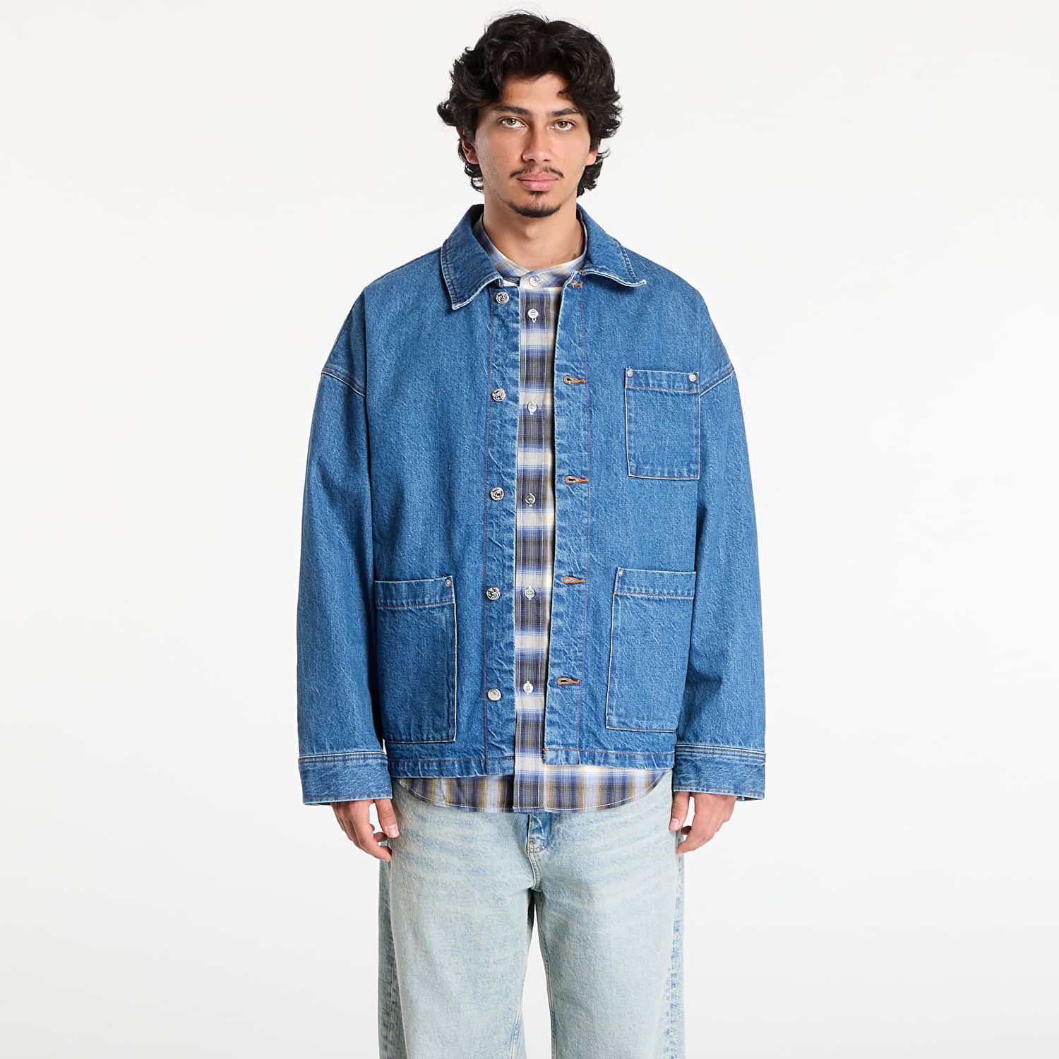 Bunda A.P.C. A.P.C. x Marc Jacobs Denim Jacket Modrá | COHKK-M32011 IAL, 0