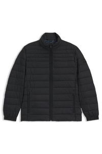 Packable slim-fit jacket with water-repellent mixed quilting