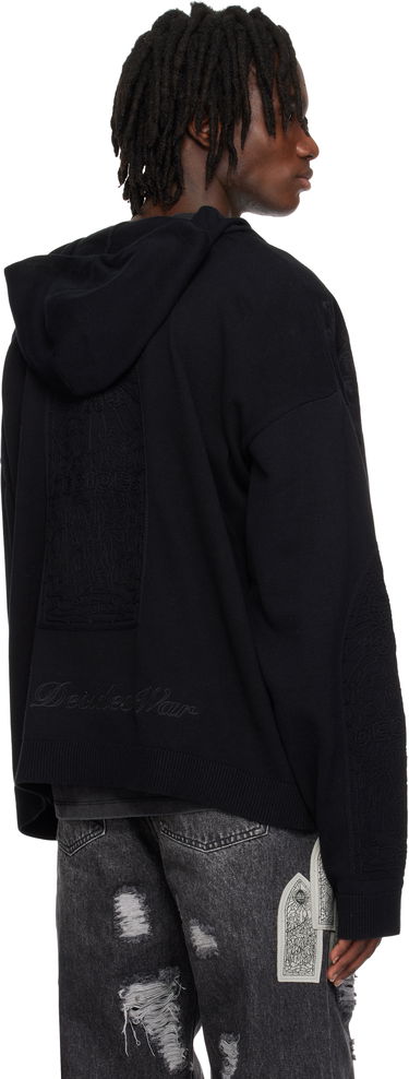 Sveter Who Decides War Who Decides War Whim Embroidered Hoodie Čierna | 1110630002SS25, 2