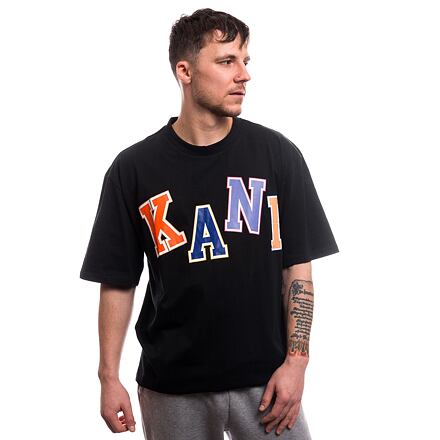 Tričko Karl Kani Woven Signature Multicolor Logo Tee Čierna | KK6069140, 0