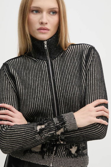 Sveter Maison Margiela Zipped Turtleneck Jacket Fialová | S62AN0133 M13076, 3