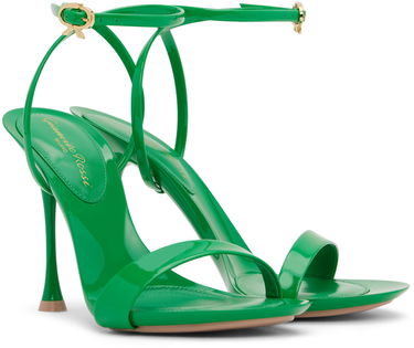 Tenisky a topánky Gianvito Rossi Ribbon Heeled Sandals Zelené | G32174.95LAC.VER, 3
