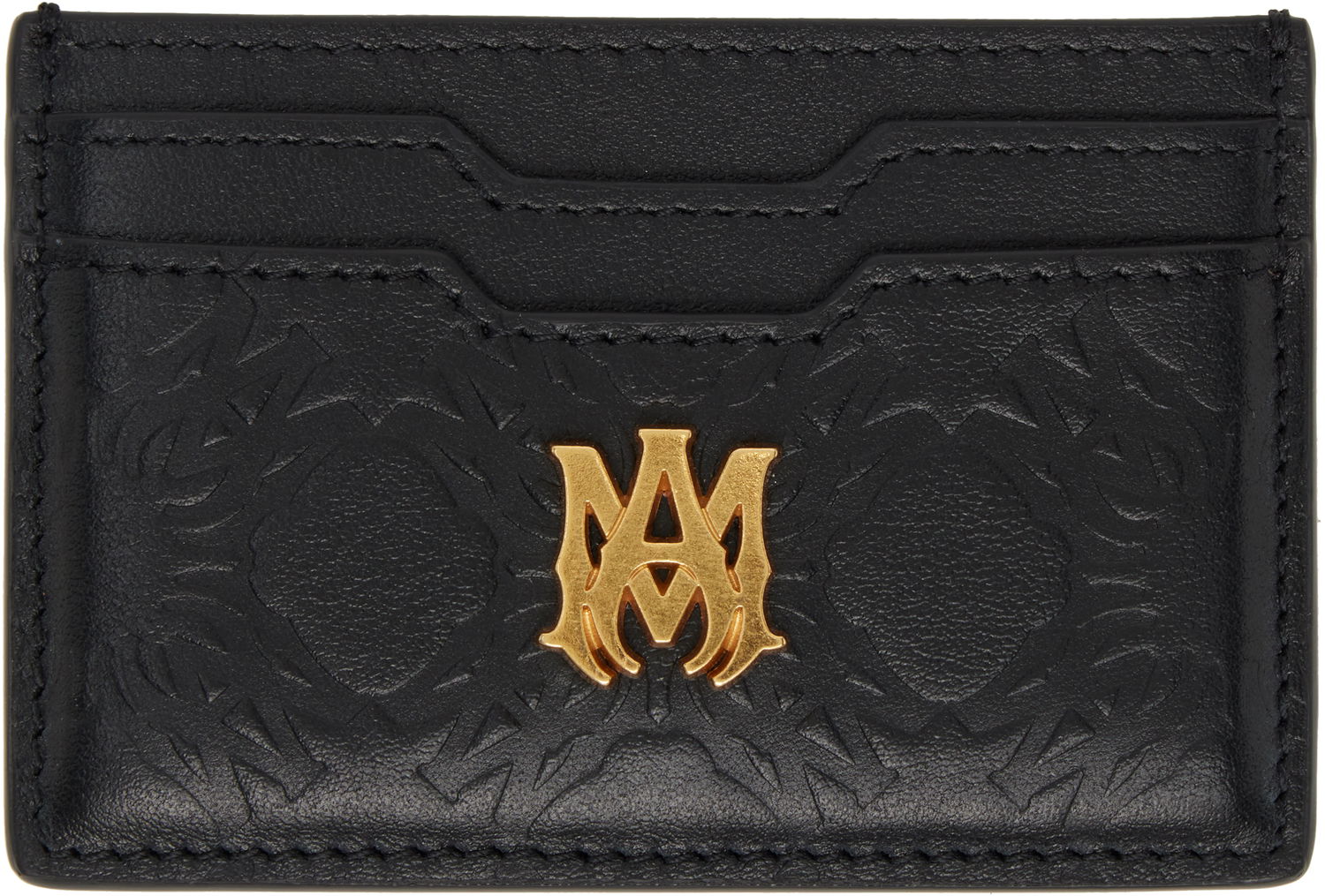 Peňaženka AMIRI 'MA' Quad Leather Card Holder Čierna | AMACCO1014, 0