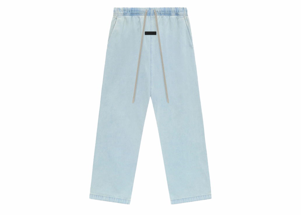 Nohavice Fear of God Essentials Relaxed Pant Light Wash Denim Modrá | 130SP244380F, 0