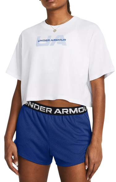 Crop Top Under Armour Crop T-Shirt Biela | 1386846-100, 0