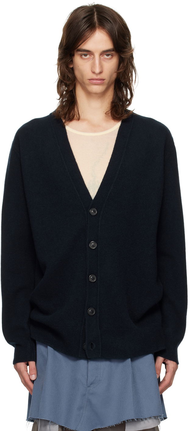 Sveter Maison Margiela Buttoned Cardigan Navy | S50HP0014 M13058, 0