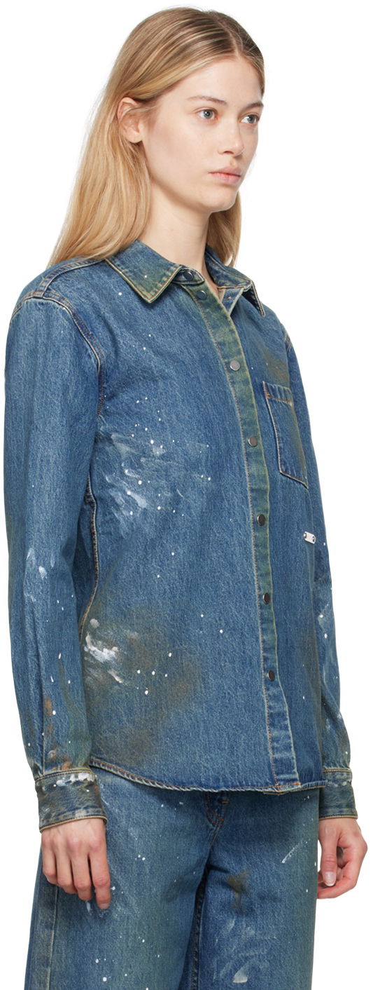 Helmut Lang Painted Denim Shirt