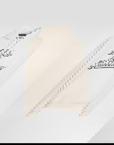 Mikina Dolce & Gabbana Jersey Hoodie with Dolce & Gabbana Embroidery Béžová | G9ZU0ZG7PGAA4567, 0