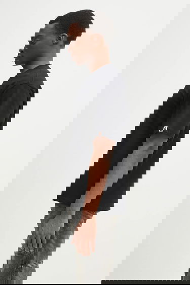 Tričko BAPE T-Shirt Chain Stitch Shark Appliqué Čierna | 1L30109343, 1