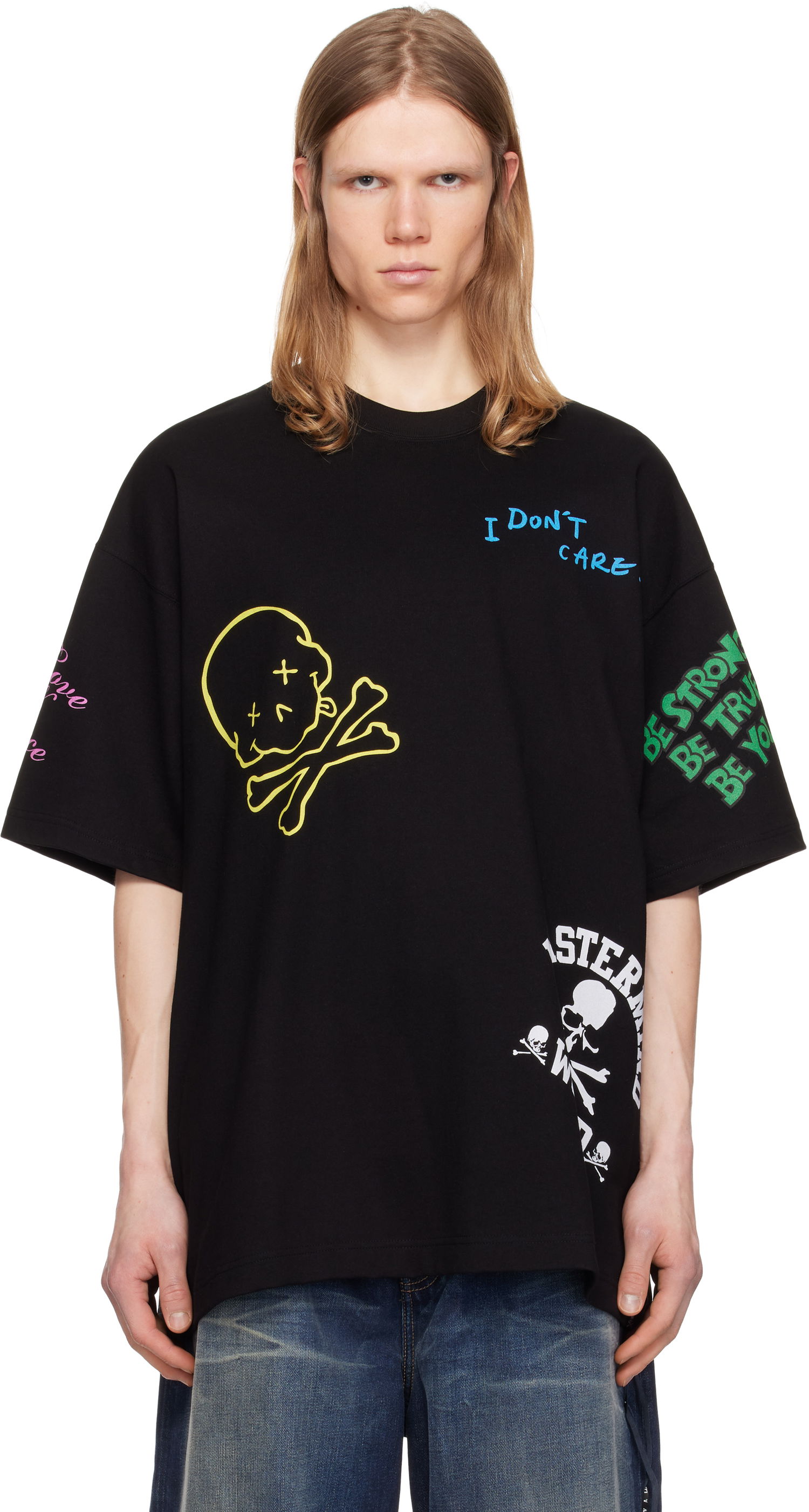 Tričko Mastermind WORLD Mastermind World Multi Logo T-Shirt Čierna | MW25S14-TS064-022, 0