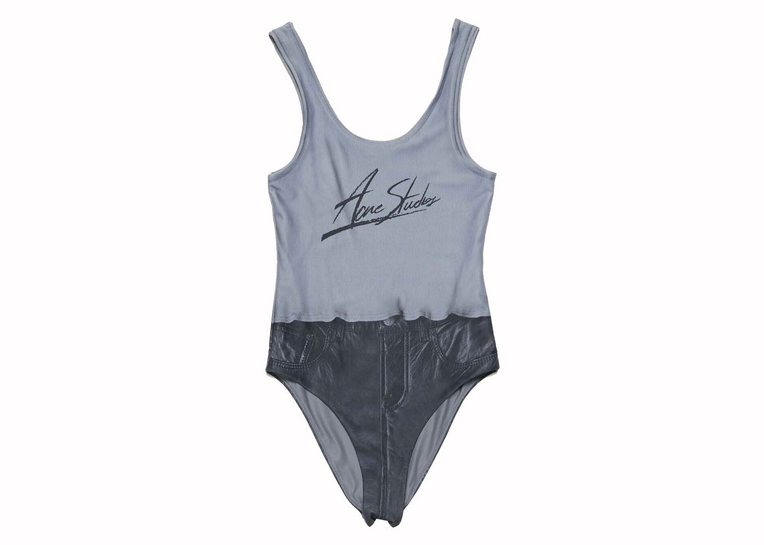 Plavky Acne Studios Printed Swimsuit Black Multicolor Rôznofarebný | AJ0011-BDZ, 0