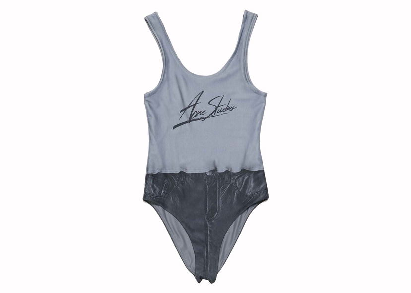 Plavky Acne Studios Printed Swimsuit Black Multicolor Rôznofarebný | AJ0011-BDZ