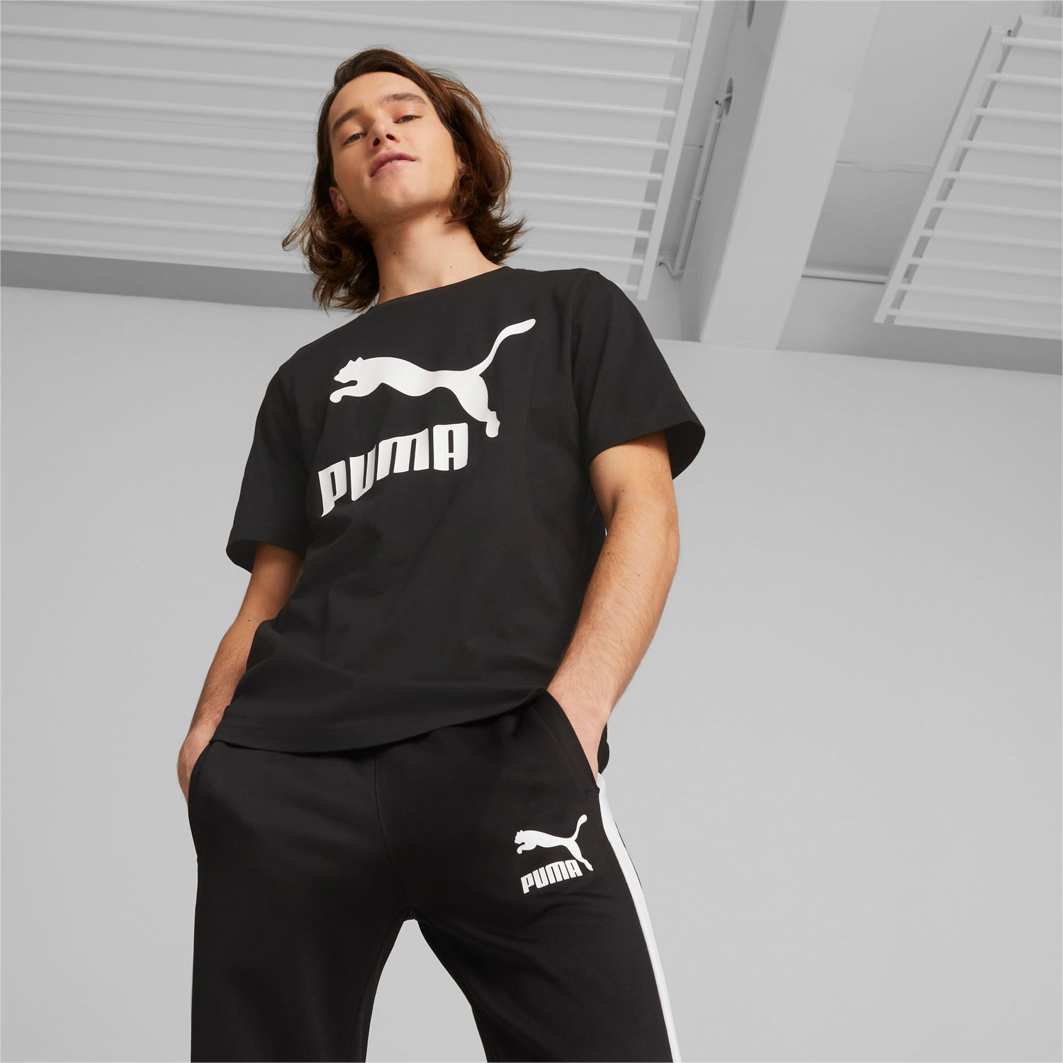 Tričko Puma Classics Logo T-Shirt Čierna | 530088_01, 1