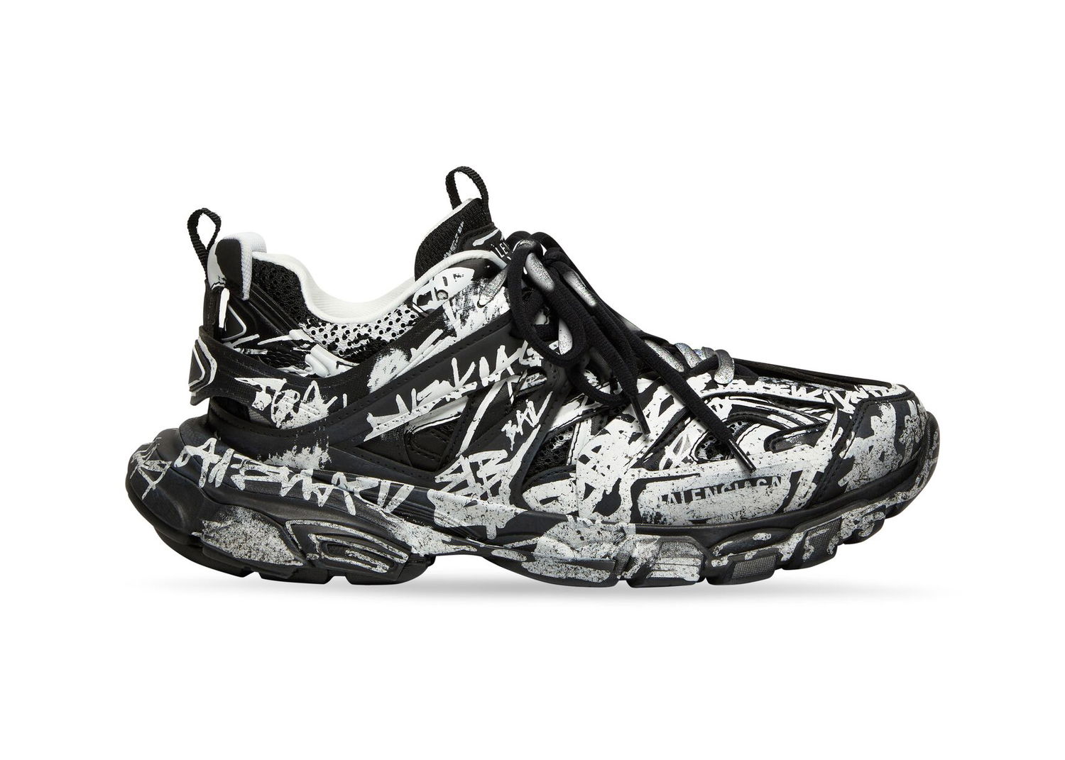 Tenisky a topánky Balenciaga Track Graffiti Black White Čierna | 542023W3RRA1090, 0