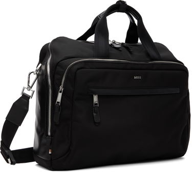 Taška cez rameno BOSS Nylon Logo Hardware Duffle Bag with Detachable Strap Čierna | 50548008, 1