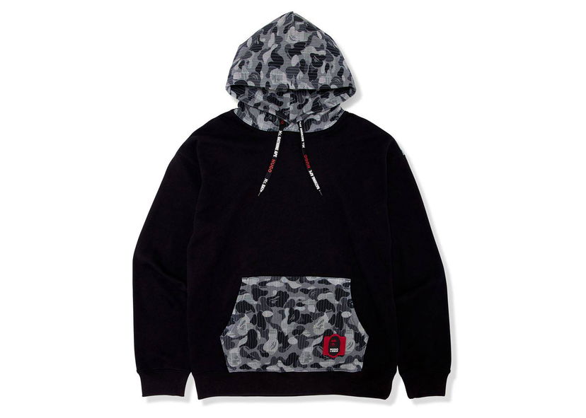 Mikina BAPE BAPE x Hugo Camo Pullover Hoodie Black Čierna | 7I23-114-901