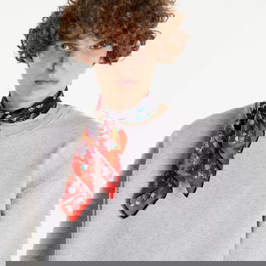 Mikina PREACH Lined Logo Crewneck Šedá | SW10348, 3