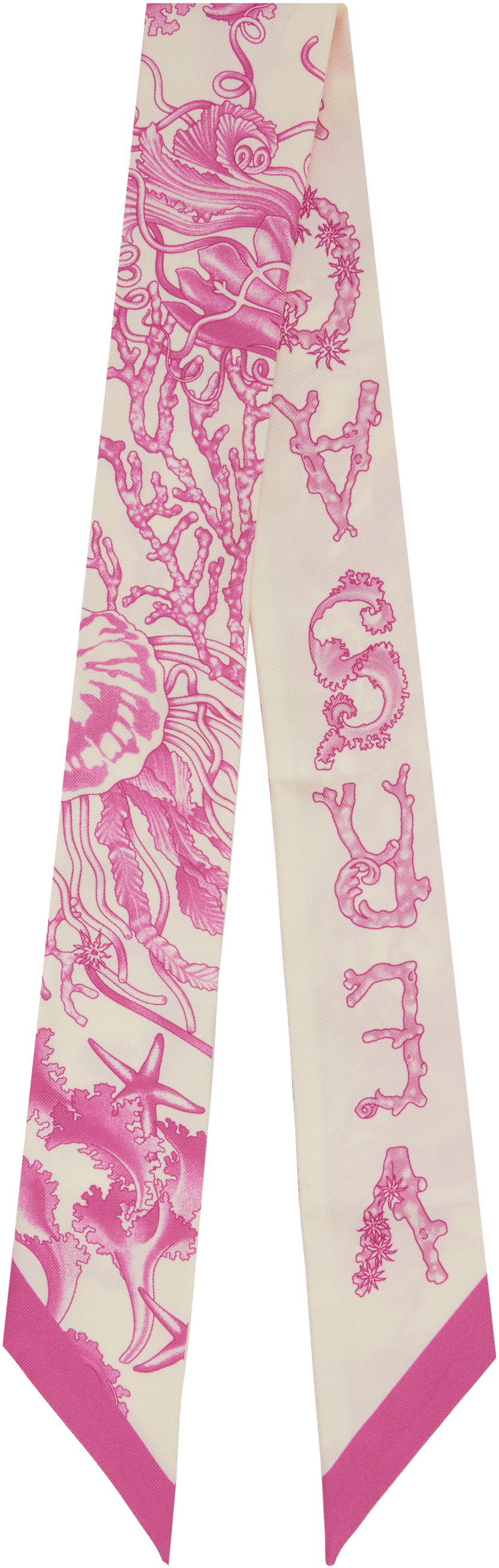 Šál Versace Versace Underwater Barocco Silk Scarf Ružová | IBA0005_1A15542
