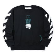 Virgil Abloh Slogan Arrow Print Sweatshirt